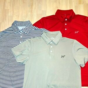 Lot of 3 Fiendstone Youth XL performance polos